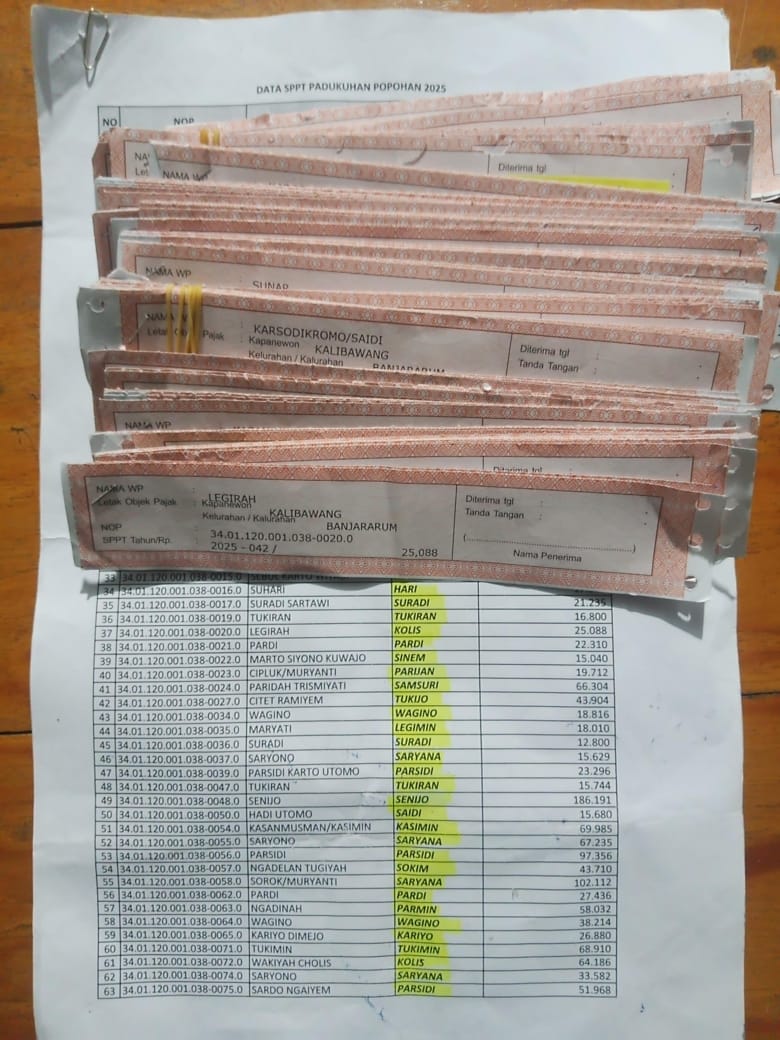 PADUKUHAN POPOHAN LUNASI 100% PBB 2025